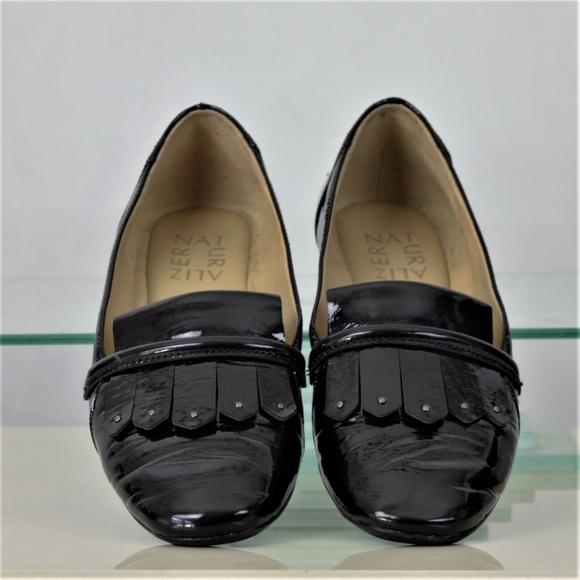 Naturalizer Ellis  6.5 Black Patent Leather Loafer - Picture 1 of 8